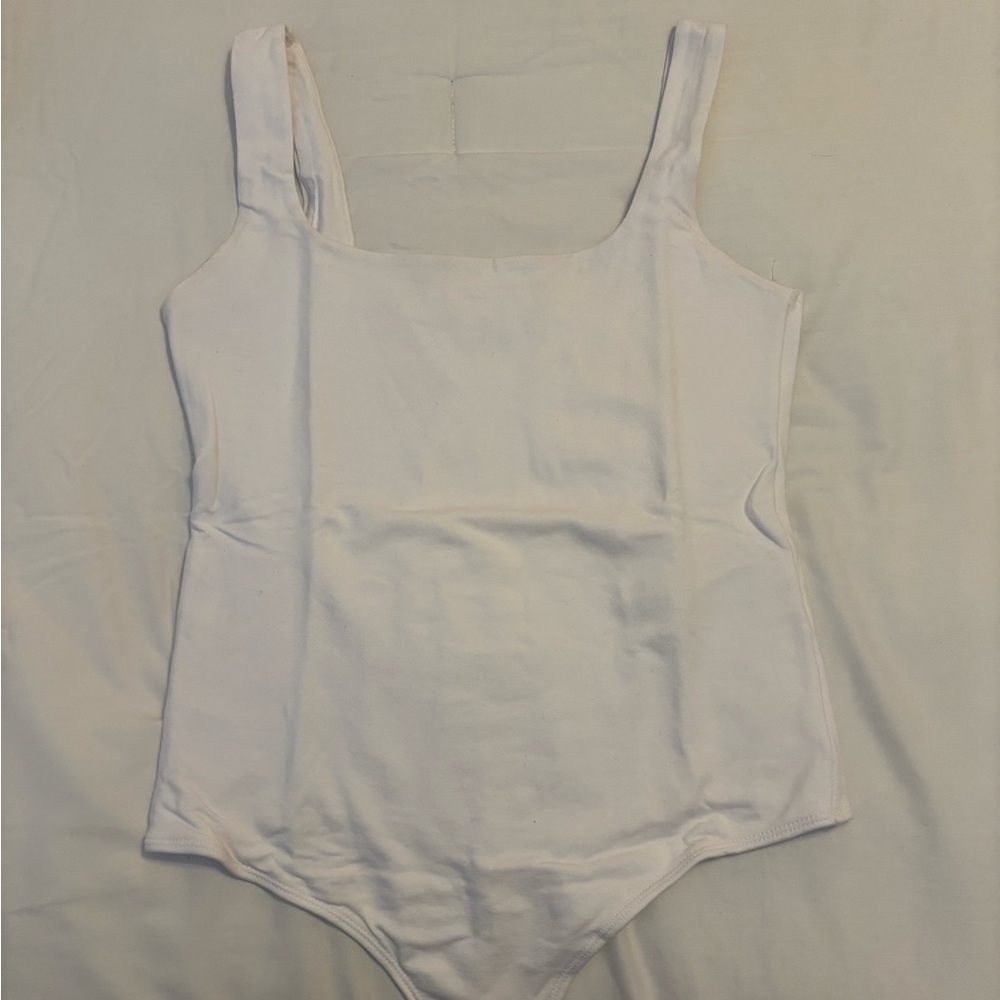 Abercrombie & Fitch Cotton Seamless Squareneck Bodysuit